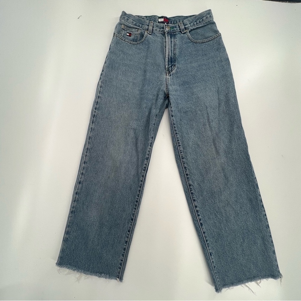Tommy Hilfiger Straight Leg Rough Hem Ankle Jeans Size 26 Women’s